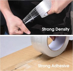 Pacific Mailer Clear Packing Tape, 2 Inch Wide, 2.0mil Thickness, 110 Yard Per R