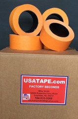 48 Rolls 1″ X 60 Yards Orange Automotive Painters Masking Tape USA MADE BODYSHOP