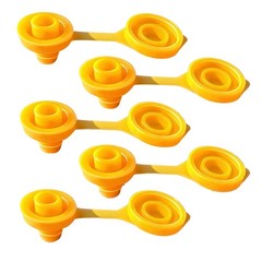 5PCS Yellow Ventilation Caps For Gas Cans 8mm Universal Fuel Jug Replacement