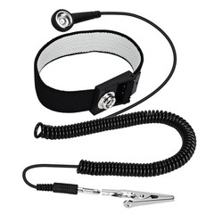 New 1PC Black Adjustable Anti Static Wrist Strap With Clip For Various Scenarios