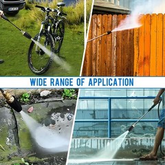 Turbo Nozzle Pressure Washer Tips, Durable Ceramic Core, 360° Rotating Pres