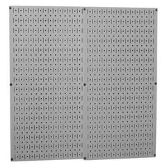 Metal Wall Pegboard Peg Board Panel Organizer Shelf Display Tools Garage 2 Pack