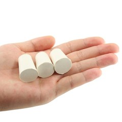 20 Pcs White Solid Rubber Stoppers Tapered Lab Plugs, Dia. 13mm x Dia. 8mm – …