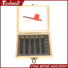 Findmall 5Pcs 1/2″ Indexable Carbide Insert Turning Tooling Bit Holder For Lathe