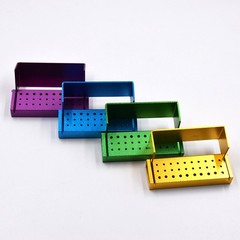 Dental Bur Holder Block Disinfection Box 10/15/16/24/30/56/100/142/152 Holes