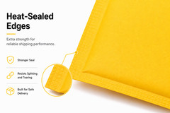 Kraft Bubble Mailers Self-Seal Padded Envelopes Shipping Bags Yellow color