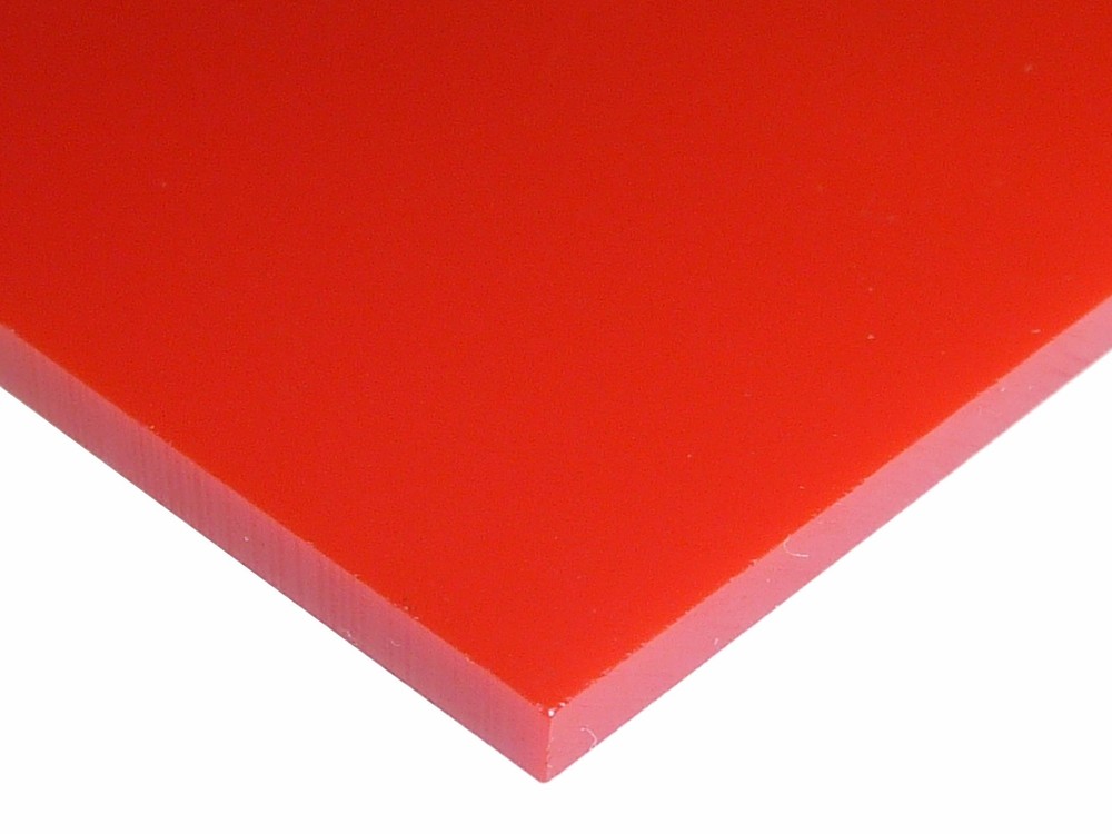 1/8″ Solid Red Acrylic Plexiglas Sheet 24″ x 12″ Cast Acrylic AZM Displays