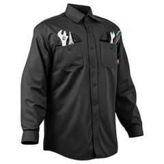 VEVOR Flame-Resistant Welding Jacket XXL-Sized 7oz FR Cotton Safety Jacket