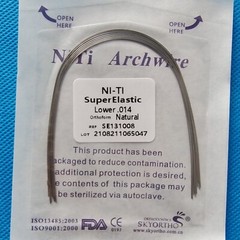 10Packs Dental Super Elastic NITI Arch Wires Orthodontic Round Natural Form Arcs
