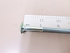 10 Pack of 1/4-20 x 6-1/2 Zinc Coated Steel Carriage Bolts
