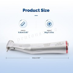 COXO Dental Optic Fiber 1:5 Contra Angle Handpiece CX235C7 Standard Head