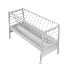 Pasture Hay Feeder 5-Feet Long 77 Gallon Livestock Feeder For Farms Sheep Sheds