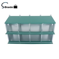Easy To Install 8 Hole Metal Chicken Nesting Boxes For Chicken Hens Laying Eggs