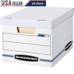 Collapsible Cardboard Storage Boxes 12 Pack White Lift Off Lid Stacking Solution