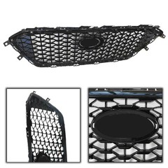 Front Upper Grille Chrome Honeycomb W/O Radar Hole 2015-2017 Sonata Sedan 4-Door