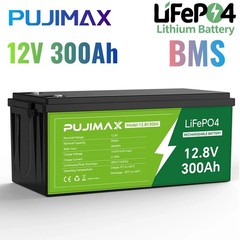 12V 300Ah LiFePO4 Lithium Battery for Solar Back Up System Marine RV Boat BMS