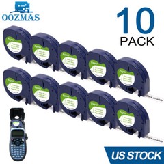 Compatible DYMO LetraTag Refills 91330 White Paper Label Tape 12mm LT-100H 1/2