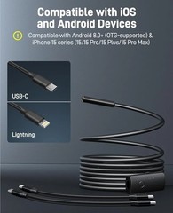 Anykit USB Endoscope inspection Camera Borescope Fit for iPhone and Android