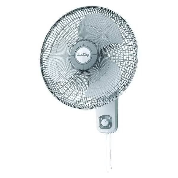 Air King 9016 Wall Mount Fan W/ 16 in Blade Dia, Oscillating, 3 Speeds