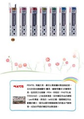 Pentel HI-POLYMER 2B 0.5mm*60mm Pencil Lead C205 40 pcs/1 Pack