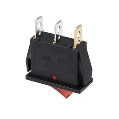 5 x Boat Rocker Switch Red LED Light DC 12/24V ON/OFF AC 250V/15A 125V/20A SPST