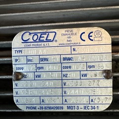 Coel 90LA4 Motor 220/240V 1680RPM K-23