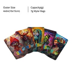 7g/28g Mylar Bag Resealable Mylar Foil Bag | Odor-Proof Storage Pouches | 100pcs