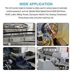 220V 2.2KW Variable Frequency Drive Inverter CNC VFD VSD Single To Three Phase