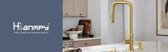 Soap Dispenser for Kitchen Sink Brushed Gold, Built in Stainless Steel Kitchen