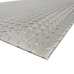 12″ x 36″ Diamond Plate Aluminum .125″ Thick (1/8 in) – Treadplate, 3003 Alloy