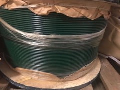 GREEN Vinyl Coated Wire Rope Cable, 1/8 – 3/16, 7×7: 50, 100, 250 and 500 ft