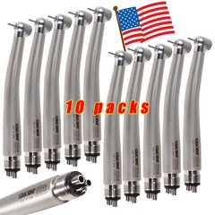 10pcs SANDENT NSK PANA MAX Style Dental High Speed Handpiece Push Button 4 Hole