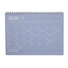 MARK’S 2026 Monthly B5 Calendar Notebook, Purple