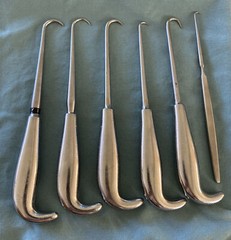 ACE Broc Mass Hooked Crane Picks Surgical Instruments Lot Of 6