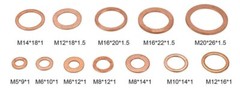Copper Crush Washer Gasket Seal M Metric or Inch (5pk or 10Pk)