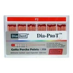 DiaDent Tapered Dia-PRO T Gutta Percha Points ML.029 All Sizes 60/Box FS