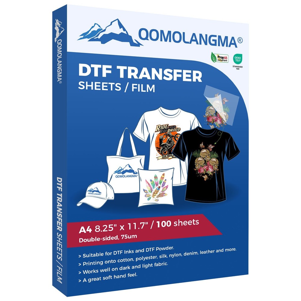 USA A4 100 Sheets 8.27″ x 11.7″ Direct to Film DTF Transfer Paper Film Warm Peel