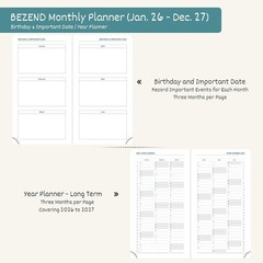 Pocket Monthly Planner 2026-2027 3.5″ x 6.5″ 2 Calendar Book for Purse with …