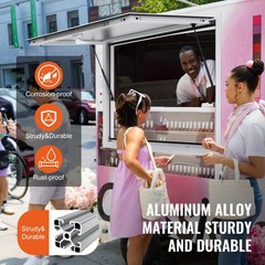 Uimoso 36″L x 24″W Concession Stand Serving Window Food Truck Service Awning