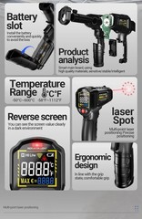 LCD Digital Non-contact Laser IR Infrared Thermometer Temp Meter Temperature Gun