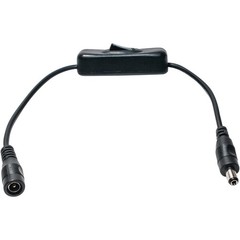 Inline DC Power Switch Extension Cable 5.5mm x 2.1mm Male Female Barrel for 12V