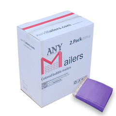 AirnDefense 400 #2 8.5X12″ Purple Poly Bubble Mailers Shipping Padded Envelope