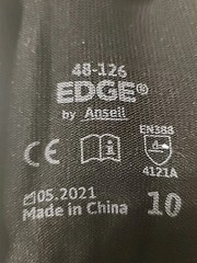 144 pairs XL Ansell EDGE 48-126 Abrasion-resistant gloves Size 10 X large