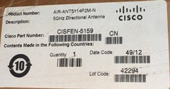 Cisco AIR-ANT5114P2M-N 5GHz Directional Antenna – NEW Sealed 📦 Fast Shipping!