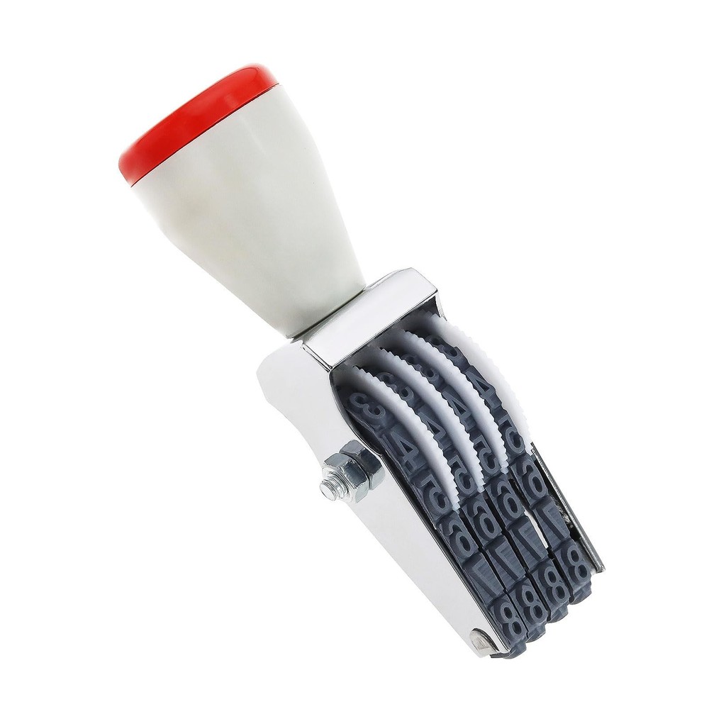 4 Digits Adjustable Number Stamp Roller Symbol Office Date Stamp Digital Rubb…