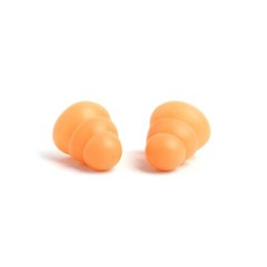 2 Pairs Banded Ear Plugs + 10 Pairs Soft Silicone Replacement Pods Reusable