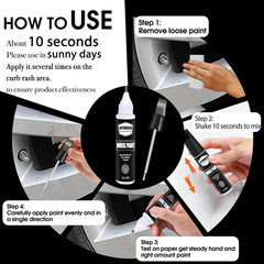 Silver Rim Touch up Paint – Wheel Repair Kit Curb Rash, Quick and Easy Wheel Scr