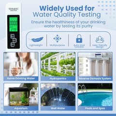 All-New 2026 TDS Meter Digital Water Tester – 4-in-1 Accurate & Reliable…