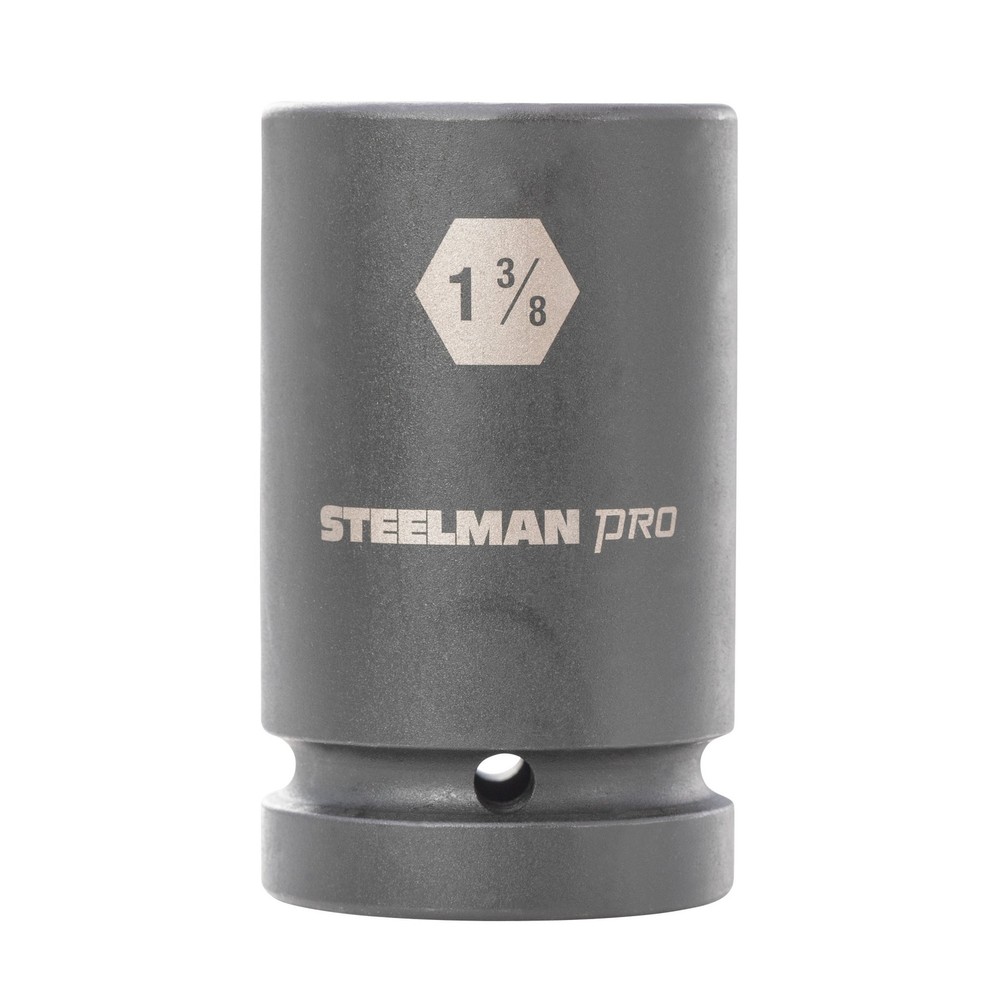 STEELMAN 1-Inch Drive 1-3/8-Inch 6-Point Deep Impact Socket, 60539