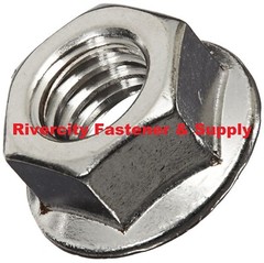 3/8-24 Stainless Hex Serrated Flange Nuts 3/8×24 Nuts 3/8 x 24 Flare Lock Nut